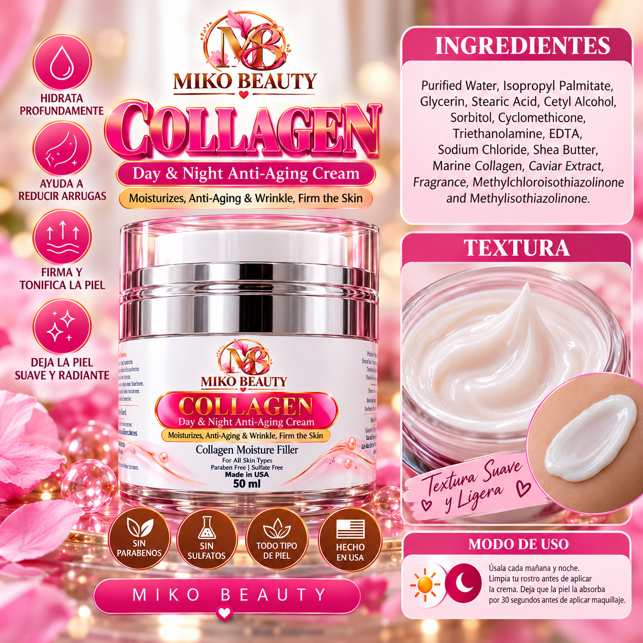 Miko beauty collagen cream 50ml - Image 2